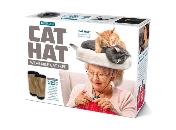 cat hat wearable cat tree